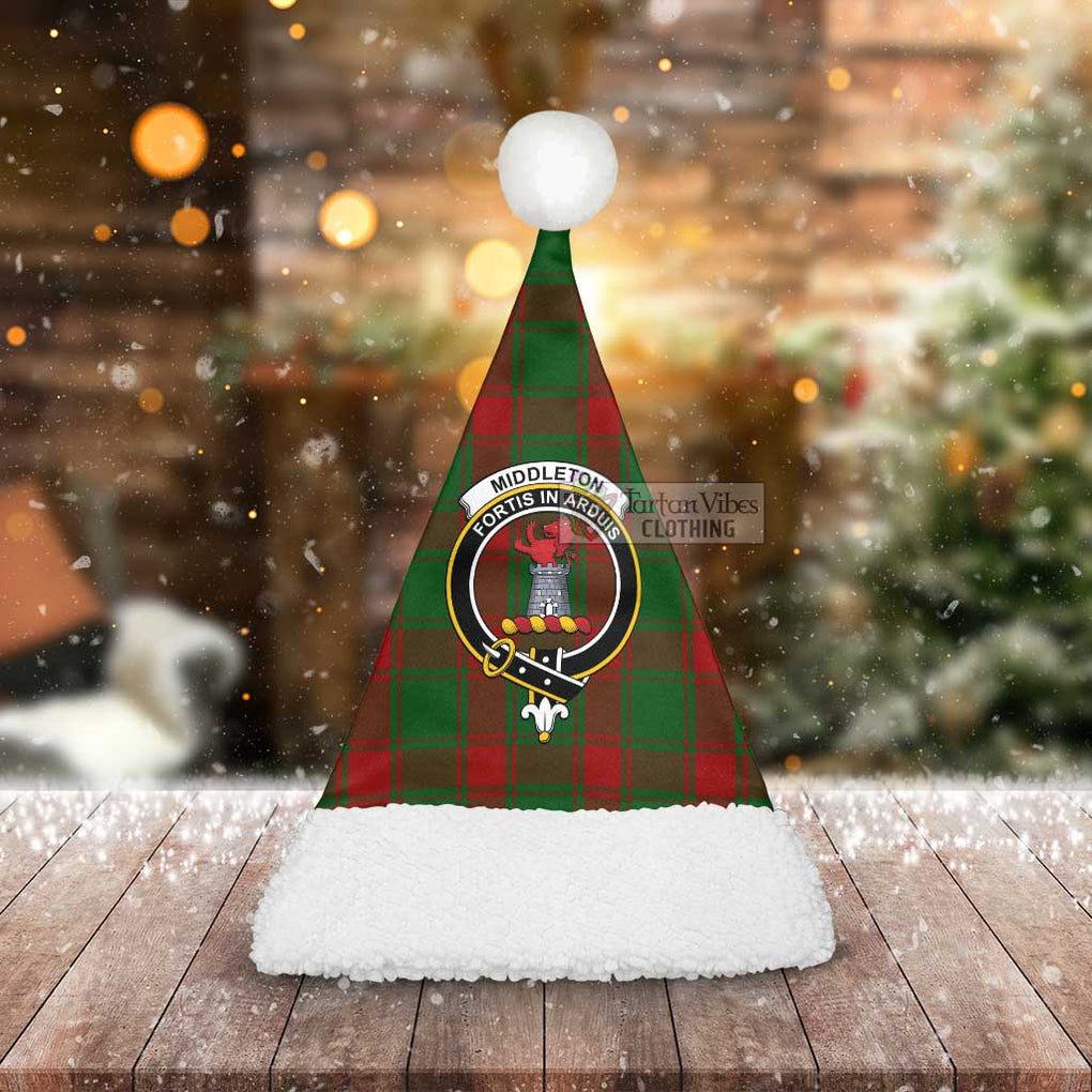 Middleton Tartan Christmas Santa Hats with Family Crest - Tartan Vibes Clothing