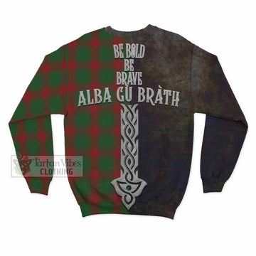 Tartan Vibes Clothing Middleton Tartan Family Crest Sweatshirt Alba Gu Brath Be Brave Lion Ancient Style