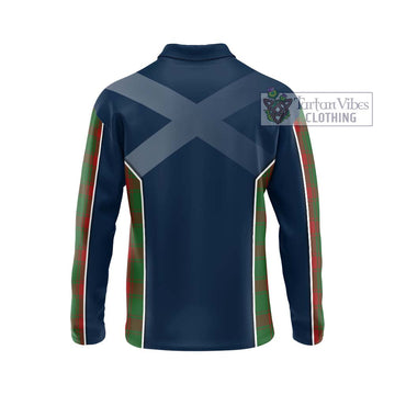 Middleton Tartan Long Sleeve Polo Shirt with Family Crest and Lion Rampant Vibes Sport Style - Tartan Vibes Clothing