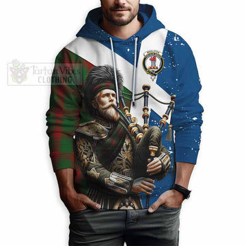 Middleton Tartan Hoodie with Family Crest Scottish Bagpiper Vibes - Tartan Vibes Clothing