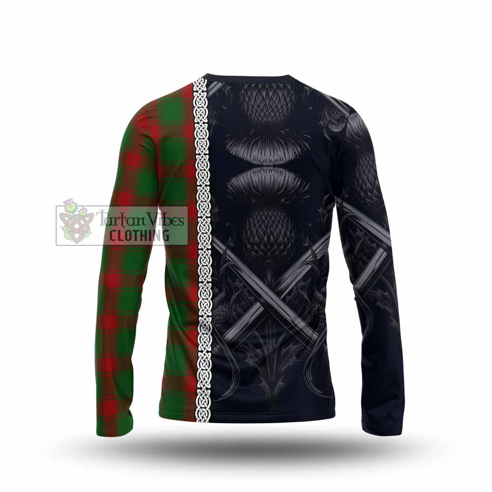 Middleton Tartan Long Sleeve T-Shirt with Family Crest Cross Sword Thistle Celtic Vibes - Tartan Vibes Clothing