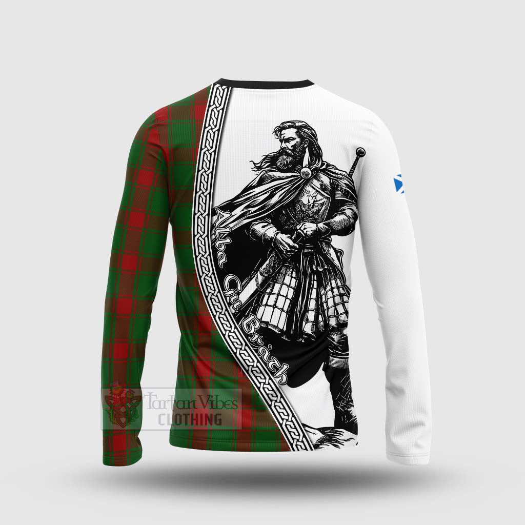 Middleton Tartan Clan Crest Long Sleeve T-Shirt with Highlander Warrior Celtic Style - Tartan Vibes Clothing