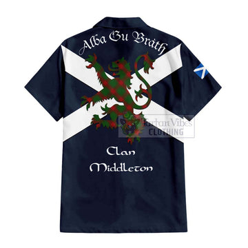 Middleton Tartan Lion Rampant Hawaiian Shirt Proudly Display Your Heritage with Alba Gu Brath and Clan Name - Tartan Vibes Clothing