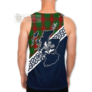 Middleton Tartan Men's Tank Top Featuring Thistle and Scotland Map - Tartan Vibes Clothing