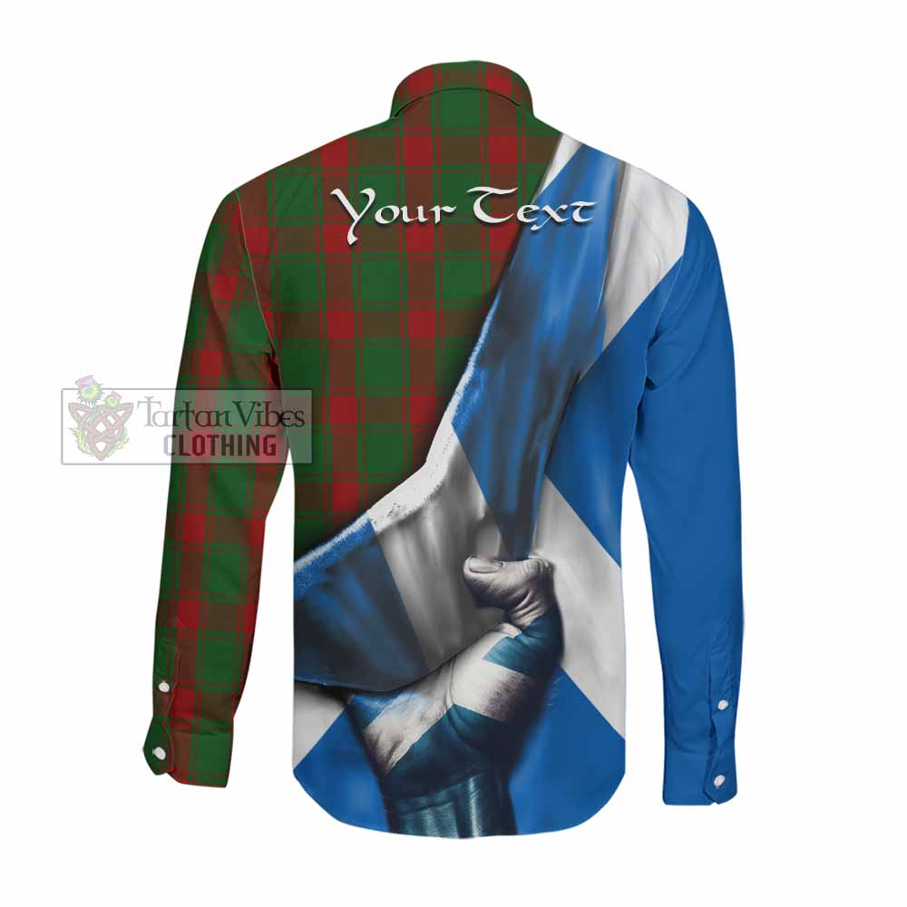 Middleton Tartan Long Sleeve Button Shirt with Family Crest Scotland Patriotic Style Men's Shirt - Tartan Vibes Clothing