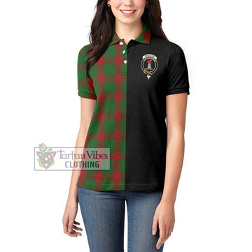 Middleton Tartan Women's Polo Shirt with Family Crest and Half Of Me Style - Tartan Vibes Clothing