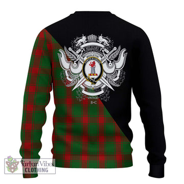 Middleton Tartan Ugly Sweater with Family Crest and Military Logo Style - Tartan Vibes Clothing