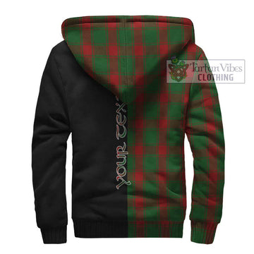 Middleton Tartan Sherpa Hoodie with Family Crest and Half Of Me Style - Tartan Vibes Clothing