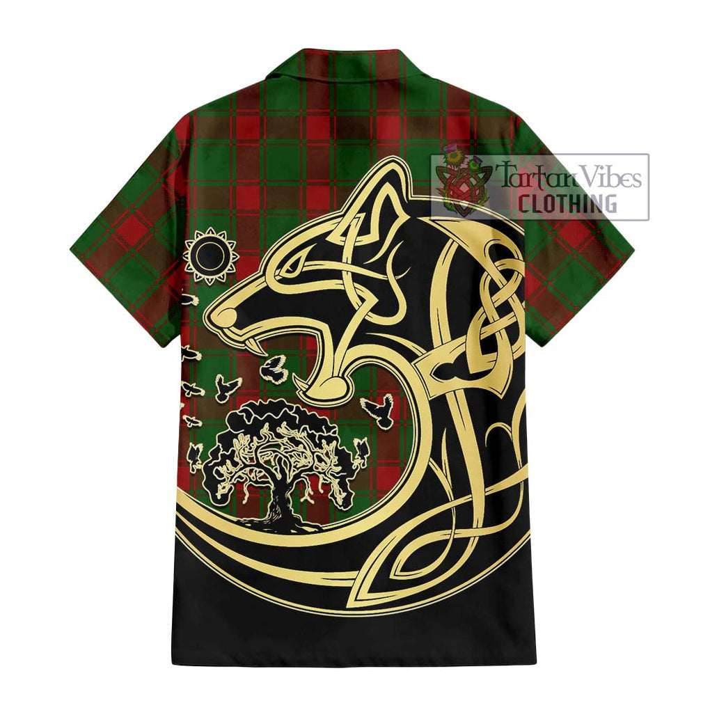 Middleton Tartan Hawaiian Shirt with Family Crest Celtic Wolf Style - Tartan Vibes Clothing