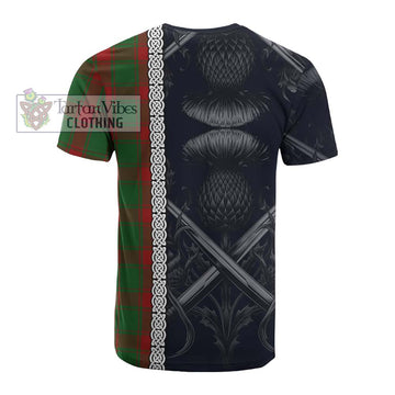 Tartan Vibes Clothing Middleton Tartan Cotton T-shirt with Family Crest Cross Sword Thistle Celtic Vibes