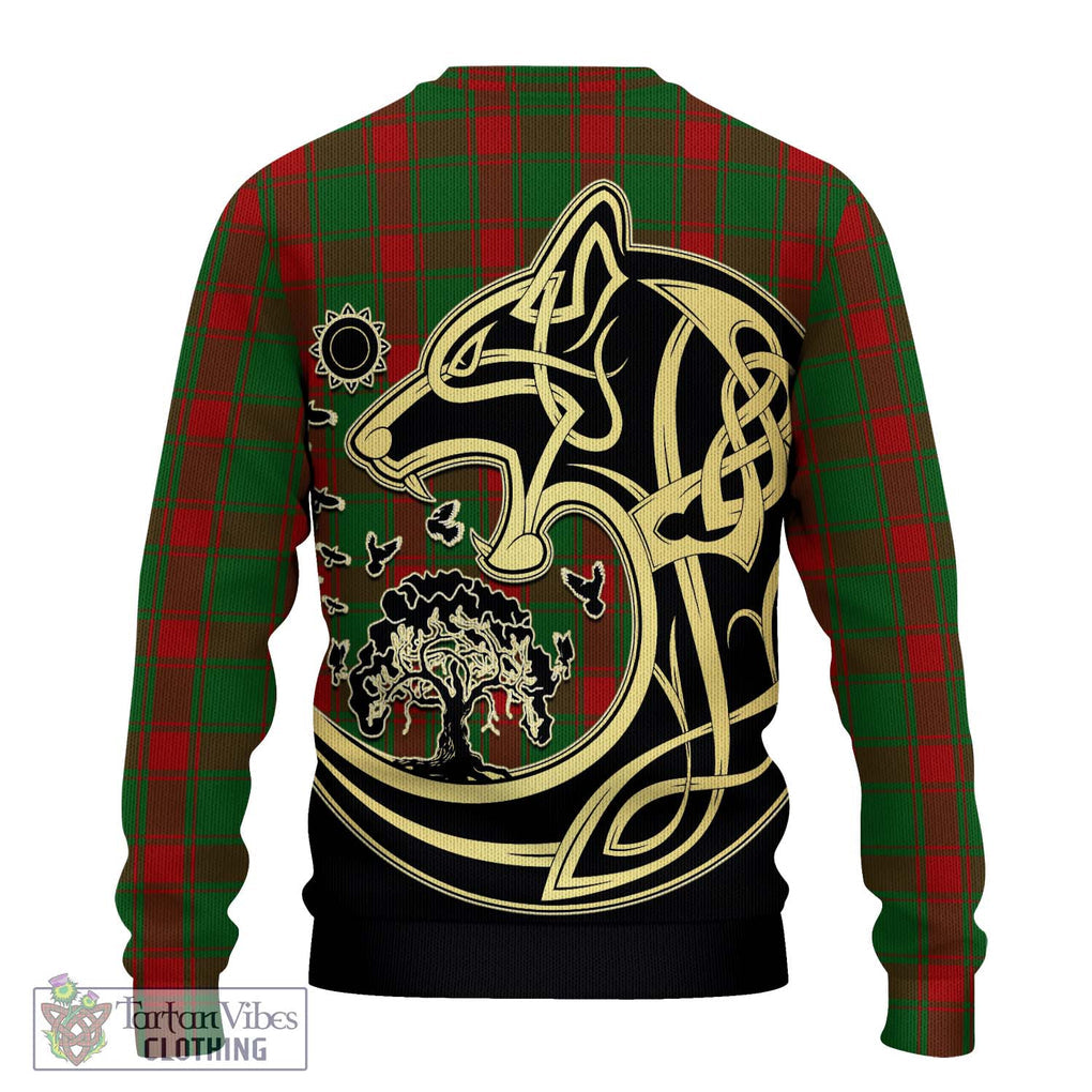 Middleton Tartan Ugly Sweater with Family Crest Celtic Wolf Style - Tartan Vibes Clothing