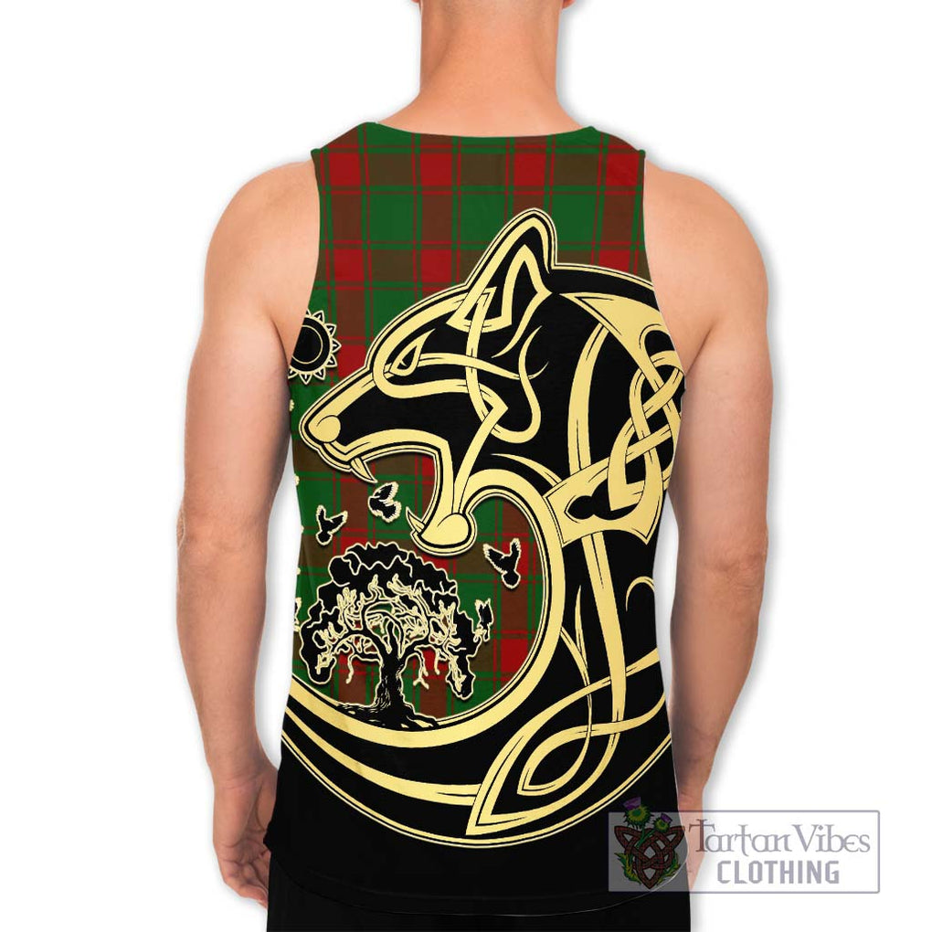 Middleton Tartan Men's Tank Top with Family Crest Celtic Wolf Style - Tartan Vibes Clothing