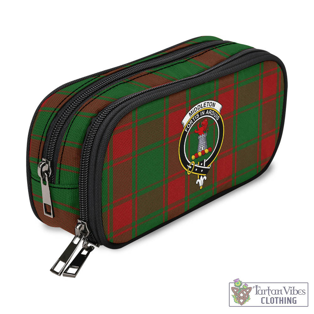 Middleton Tartan Pen and Pencil Case with Family Crest - Tartan Vibes Clothing