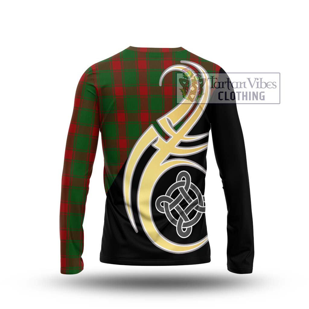 Middleton Tartan Long Sleeve T-Shirt with Family Crest and Celtic Symbol Style - Tartan Vibes Clothing