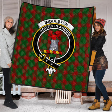 Middleton Tartan Quilt with Family Crest