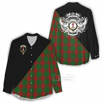 Middleton Tartan Women's Casual Shirt with Family Crest and Military Logo Style - Tartan Vibes Clothing