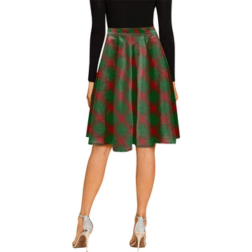 Middleton Tartan Melete Pleated Midi Skirt Cross Style - Tartan Vibes Clothing