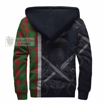 Middleton Tartan Sherpa Hoodie with Family Crest Cross Sword Thistle Celtic Vibes - Tartan Vibes Clothing
