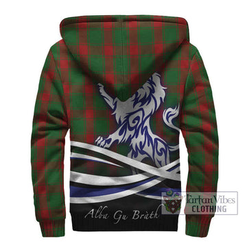 Middleton Tartan Sherpa Hoodie with Alba Gu Brath Regal Lion Emblem - Tartan Vibes Clothing