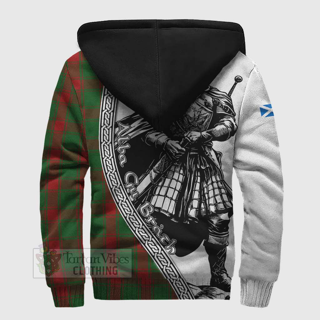 Middleton Tartan Clan Crest Sherpa Hoodie with Highlander Warrior Celtic Style - Tartan Vibes Clothing