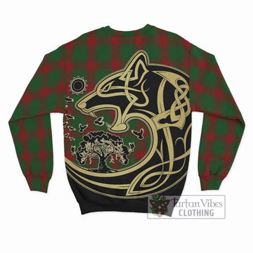 Middleton Tartan Sweatshirt with Family Crest Celtic Wolf Style - Tartan Vibes Clothing