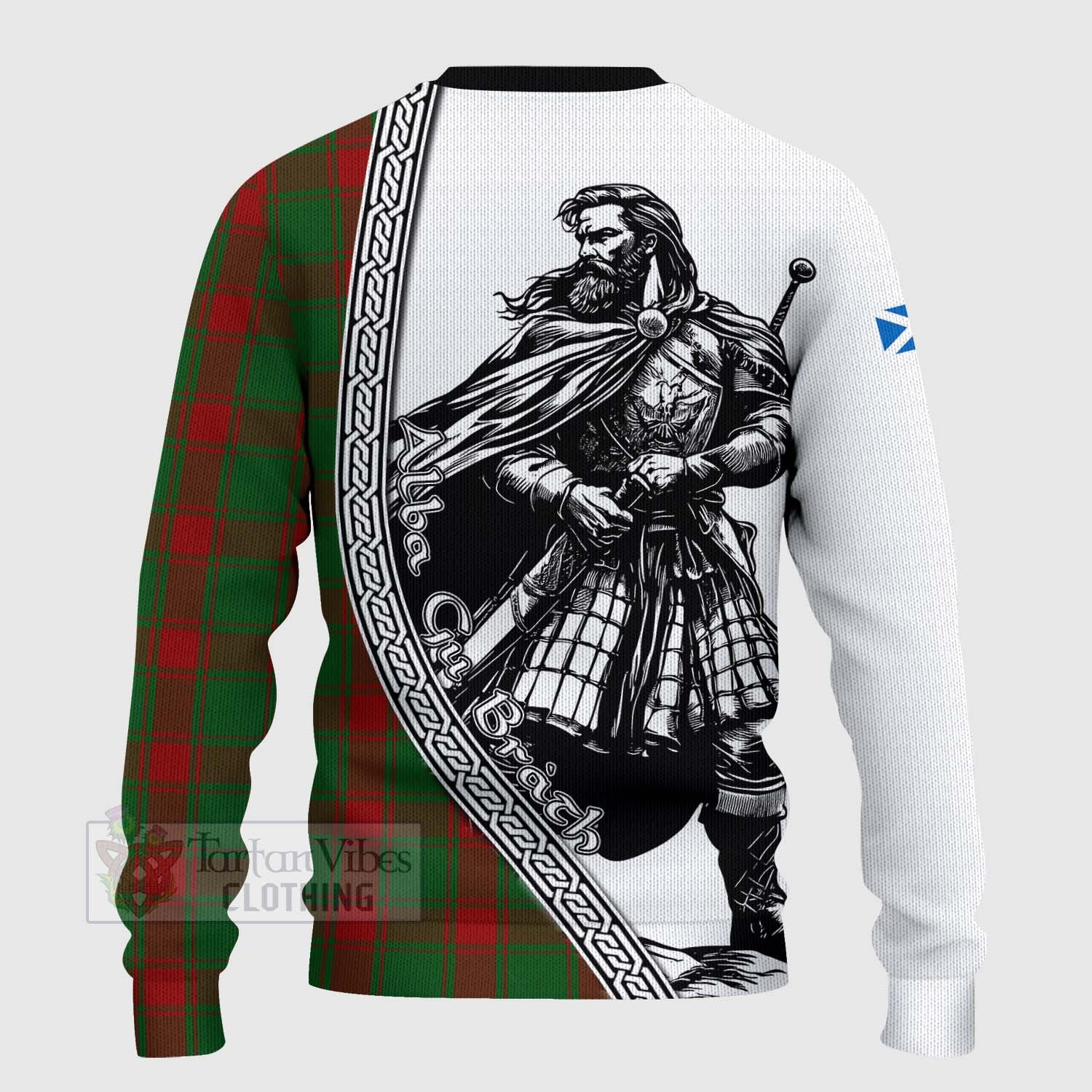 Middleton Tartan Clan Crest Knitted Sweater with Highlander Warrior Celtic Style - Tartan Vibes Clothing