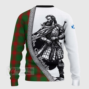 Middleton Tartan Clan Crest Knitted Sweater with Highlander Warrior Celtic Style - Tartan Vibes Clothing