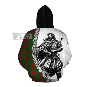 Middleton Tartan Clan Crest Cotton Hoodie with Highlander Warrior Celtic Style Pullover Hoodie - Tartan Vibes Clothing