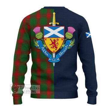 Middleton Tartan Ugly Sweater Alba with Scottish Lion Royal Arm Half Style - Tartan Vibes Clothing
