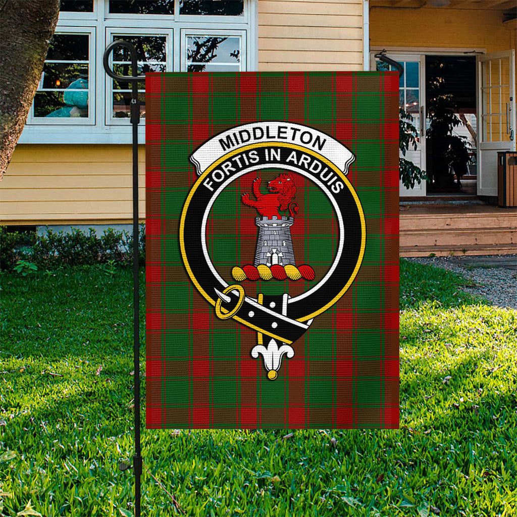 Middleton Tartan Flag with Family Crest - Tartan Vibes Clothing