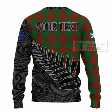 Middleton Crest Tartan Knitted Sweater with New Zealand Silver Fern Half Style - Tartan Vibes Clothing