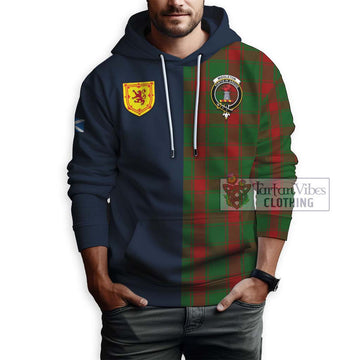 Middleton Tartan Hoodie Alba with Scottish Lion Royal Arm Half Style - Tartan Vibes Clothing