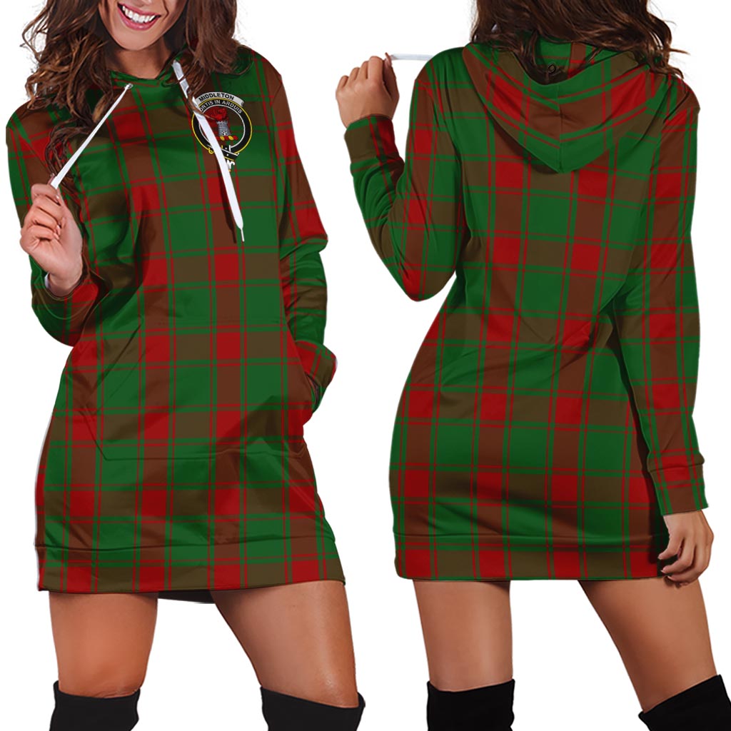 Middleton Tartan Hoodie Dress with Family Crest - Tartan Vibes Clothing