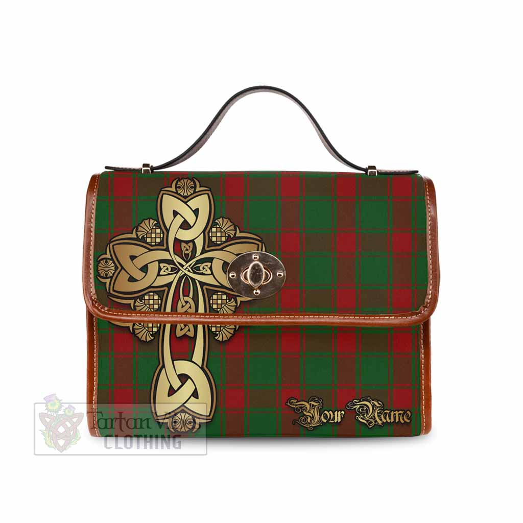 Tartan Vibes Clothing Middleton Tartan Waterproof Canvas Bag Golden Thistle Celtic Cross Style