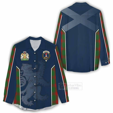 Middleton Tartan Women's Casual Shirt with Family Crest and Lion Rampant Vibes Sport Style - Tartan Vibes Clothing