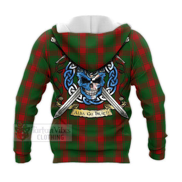 Middleton Tartan Knitted Hoodie with Family Crest Celtic Skull Style - Tartan Vibes Clothing