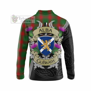 Middleton Tartan Family Crest Long Sleeve Polo Shirt Lion Rampant Royal Thistle Shield Celtic Inspired - Tartan Vibes Clothing