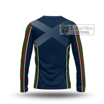 Middleton Tartan Long Sleeve T-Shirt with Family Crest and Lion Rampant Vibes Sport Style - Tartan Vibes Clothing