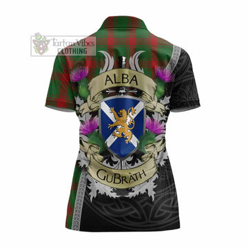 Middleton Tartan Family Crest Women's Polo Shirt Lion Rampant Royal Thistle Shield Celtic Inspired - Tartan Vibes Clothing