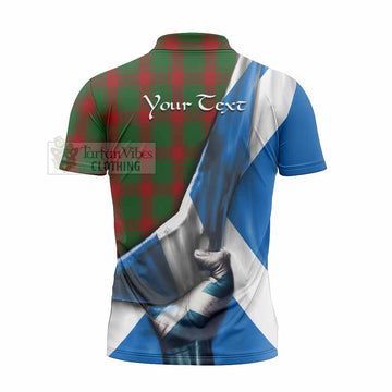 Middleton Tartan Zipper Polo Shirt with Family Crest Scotland Patriotic Style - Tartan Vibes Clothing