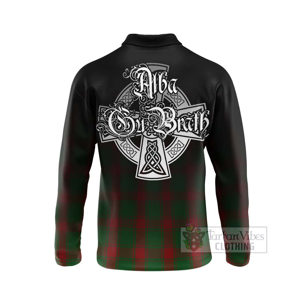 Middleton Tartan Long Sleeve Polo Shirt Featuring Alba Gu Brath Family Crest Celtic Inspired - Tartan Vibes Clothing