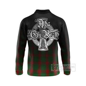 Middleton Tartan Long Sleeve Polo Shirt Featuring Alba Gu Brath Family Crest Celtic Inspired - Tartan Vibes Clothing