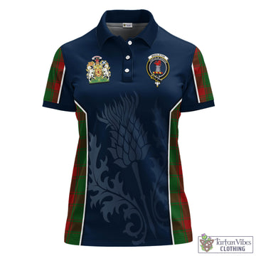 Middleton Tartan Women's Polo Shirt with Family Crest and Scottish Thistle Vibes Sport Style - Tartan Vibes Clothing