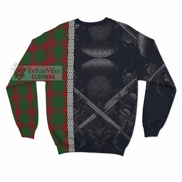 Middleton Tartan Sweatshirt with Family Crest Cross Sword Thistle Celtic Vibes - Tartan Vibes Clothing