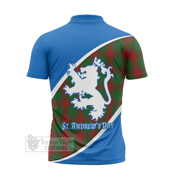 Middleton Family Crest Tartan Zipper Polo Shirt Celebrate Saint Andrew's Day in Style - Tartan Vibes Clothing