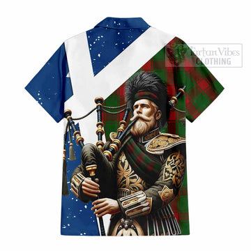 Middleton Tartan Hawaiian Shirt with Family Crest Scottish Bagpiper Vibes - Tartan Vibes Clothing