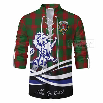 Middleton Tartan Ghillie Kilt Shirt with Alba Gu Brath Regal Lion Emblem - Tartan Vibes Clothing