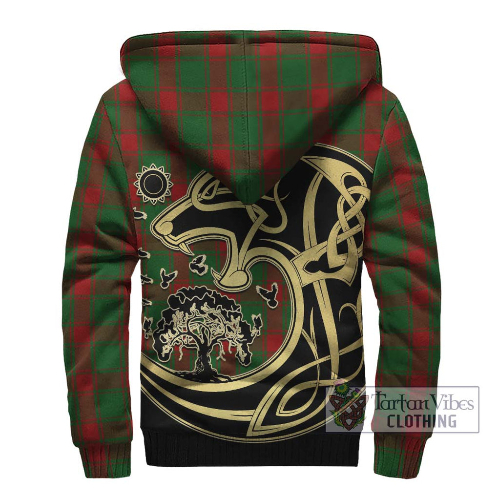 Middleton Tartan Sherpa Hoodie with Family Crest Celtic Wolf Style - Tartan Vibes Clothing