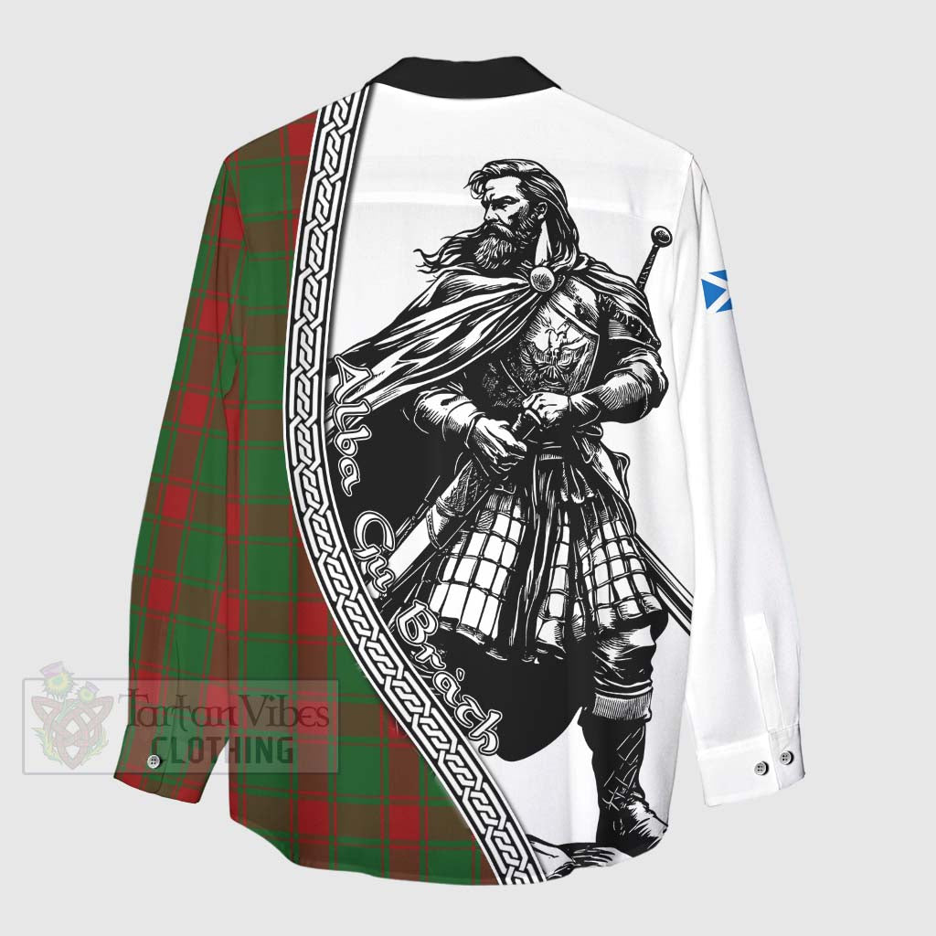 Middleton Tartan Clan Crest Women's Casual Shirt with Highlander Warrior Celtic Style - Tartan Vibes Clothing