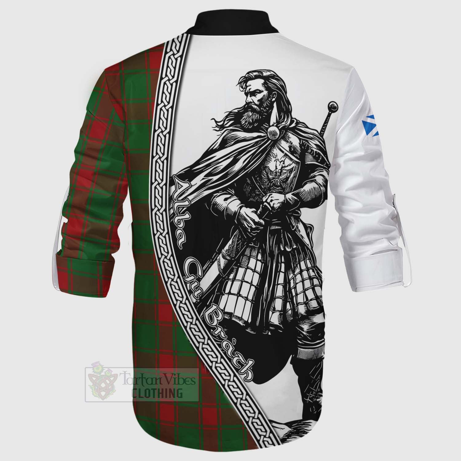 Middleton Tartan Clan Crest Ghillie Kilt Shirt with Highlander Warrior Celtic Style - Tartan Vibes Clothing